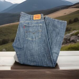 Levis 569 Jeans Mens 38X32 Loose‎ Straight Medium Wash 100% Cotton